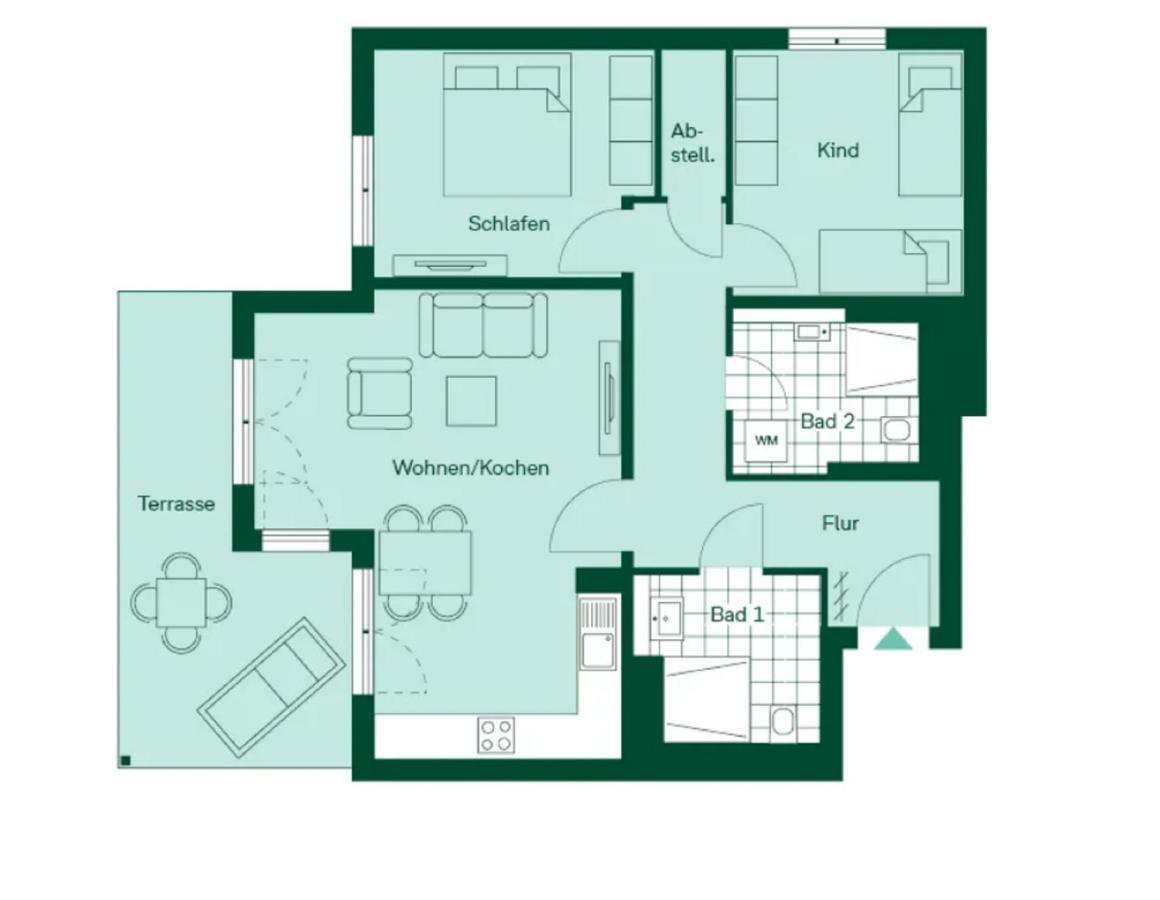 Terrassenwohnung "Gartenblick" - Haffresidenz Garz  外观 照片